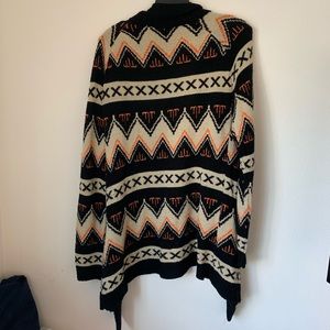 Full Tilt Sweaters - Full Tilt Aztec Pattern Sweater/Cardigan Full Tilt Sweaters - Full Tilt Aztec Pattern Sweater/Cardigan